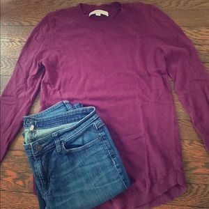 Loft brand, wine colored sweater